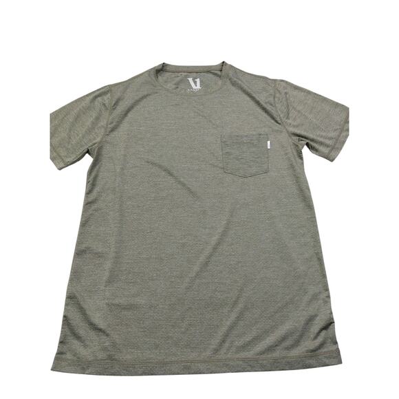 Vuori Tradewind Performance Tee Shirt Pocket Crew Medium Men's Green Active Gym - Picture 1 of 4
